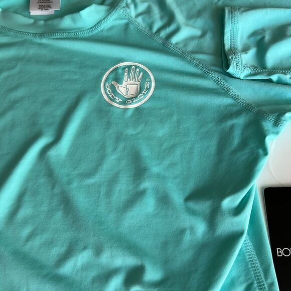 Body Glove SMOOTHIES LET IT BE CROSS-OVER RASH GUARD - SEA MIST, Size Large, NWT - Picture 5 of 8